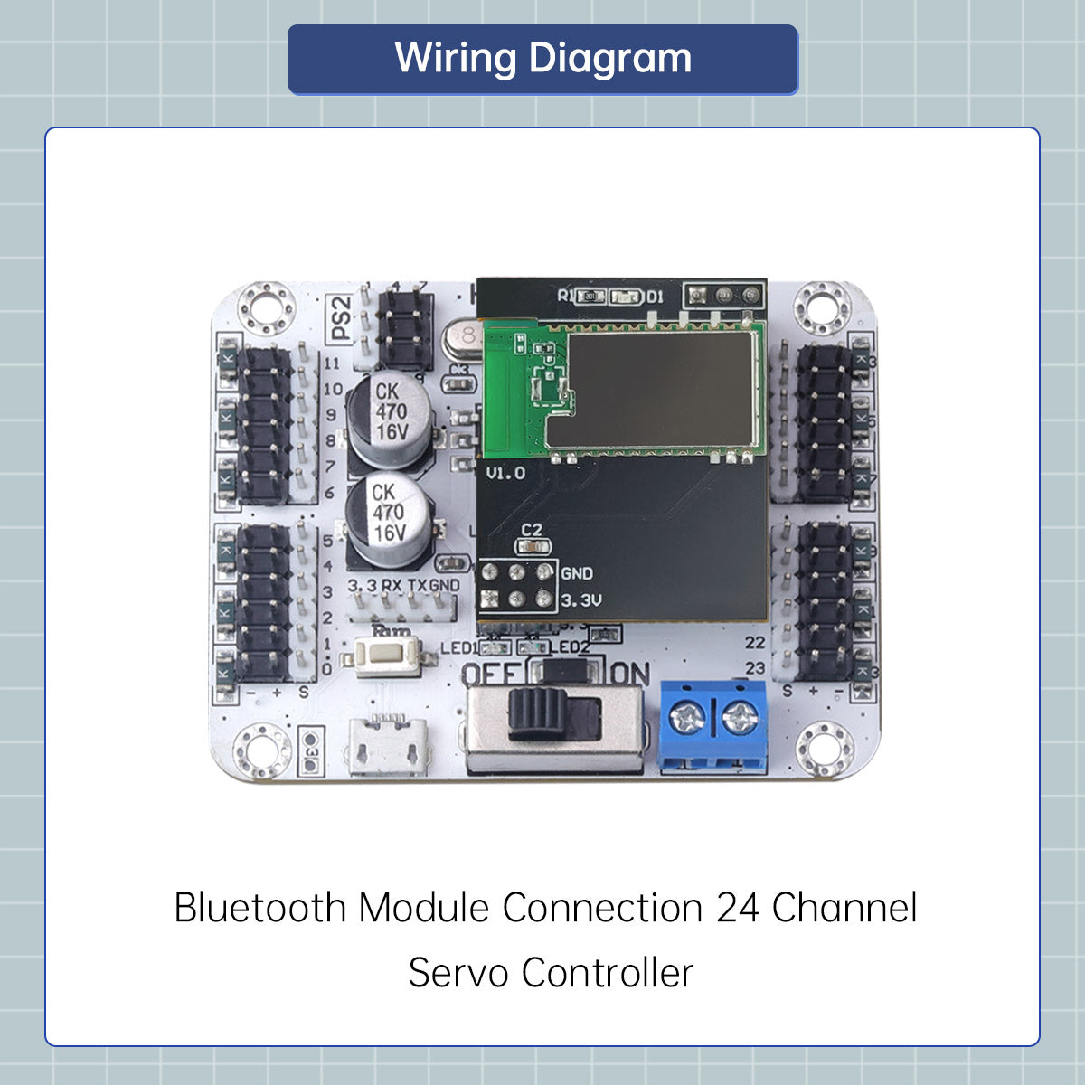 Bluetooth Module: Compatible with Hiwonder Servo Controller